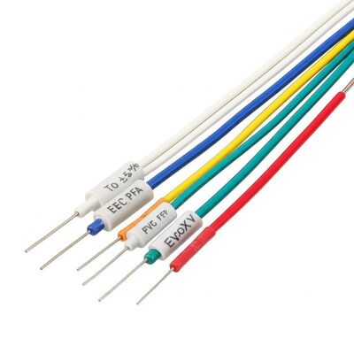 Độ khoan dung ± 1% đến ± 5% Epoxy Thermistor Lead Wire PVC PFA FEP Sensor nhiệt độ thích hợp cho các ứng dụng thiết bị gia dụng